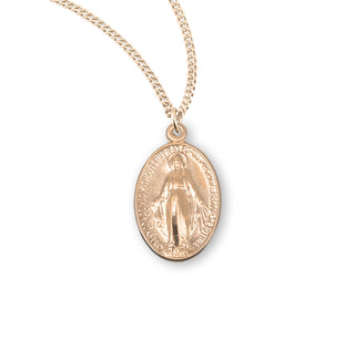 Gold Over Sterling Silver Miraculous Medal 16