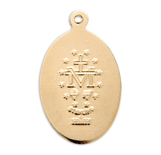 Gold over Sterling Silver Miraculous Medal