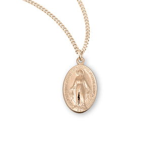 Gold Over Sterling Silver Miraculous Medal 17