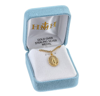 Gold over Sterling Silver Miraculous Medal