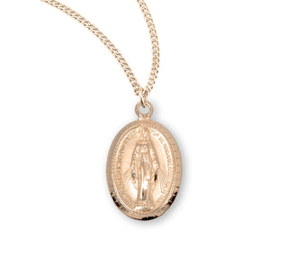 Gold Over Sterling Silver Miraculous Medal 20