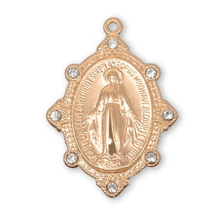 Gold over Sterling Silver Miraculous Medal