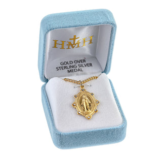 Gold over Sterling Silver Miraculous Medal