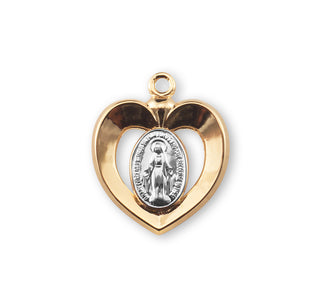 Gold Over Sterling Silver Miraculous Medal