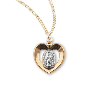 Gold Over Sterling Silver Miraculous Medal 22