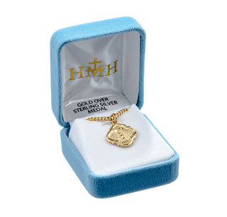 3/4-inch Gold Over Sterling Silver Chalice Pendant | 18-inch Chain