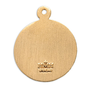 3/4-inch Gold Over Sterling Silver First Holy Communion Pendant with 18-inch Chain