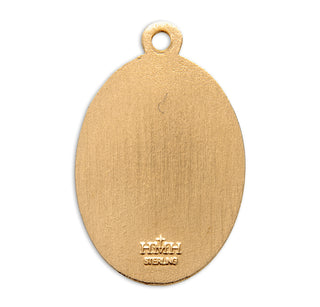 Gold Over Sterling Silver St. Francis Medal