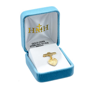 Gold over Sterling Baby Miraculous Pin