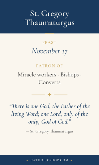 St. Gregory Thaumaturgus Holy Cards