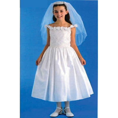 PRICE REDUCED! Plus-size Floral First Communion Dress size 16 1/2 Plus