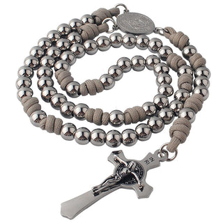 Stainless Steel & Paracord Miraculous Rosary