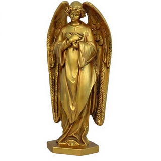 Praying Angel Statue - 18-inch — Antique Gold finish