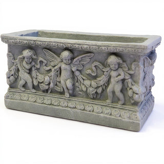 Rectangular Patio Planter — Mossy Green finish