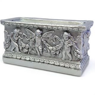 Rectangular Patio Planter — Silver finish