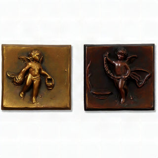 Cherubs of Spring, Set of Two Statue — Bronze finish