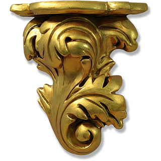 Florentine Bracket - Right Wall Bracket - 13-inch — Deep Gold finish