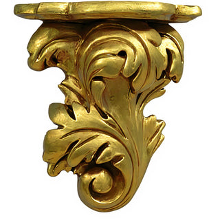 Florentine Bracket - Left - 13-inch — Deep Gold finish