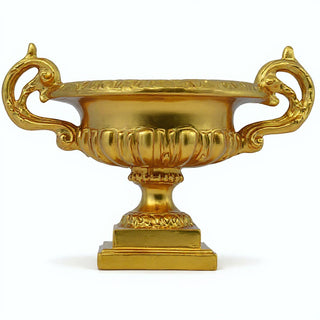 Emen Urn Planter - 18-inch — Deep Gold finish