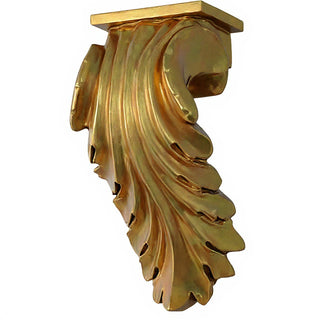 Colossal Leaf Bracket - 17-inch — Antique Gold finish