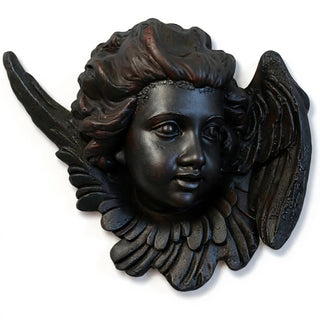 Twin Angels Wall Plaque — Iron finish