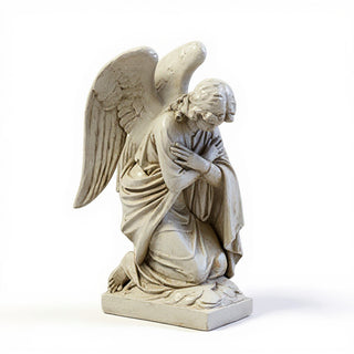 Adoration Angel with Arms Crossed Statue - 28-inch — Museum Terracotta finish