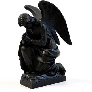 Adoration Angel, Praying Statue - 28-inch — Dusted Black finish