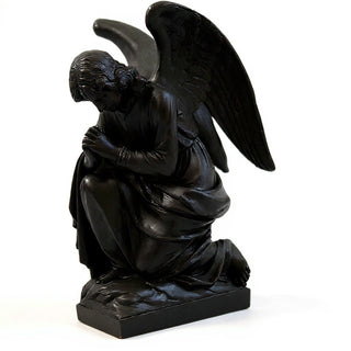 Adoration Angel, Praying Statue - 28-inch — Iron finish
