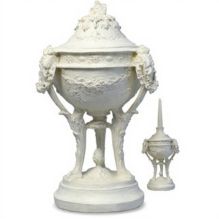 Three-Legged Urn Planter - 12-inch — Antique White finish