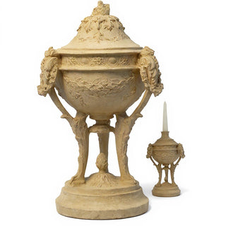 Three-Legged Urn Planter - 12-inch — Dusted Sand finish