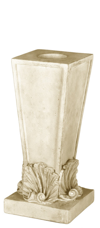 Four Shell Candleholder Statue - 12-inch
