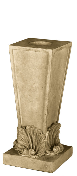 Four Shell Candleholder Statue - 12-inch