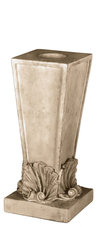 Four Shell Candleholder Statue - 12-inch
