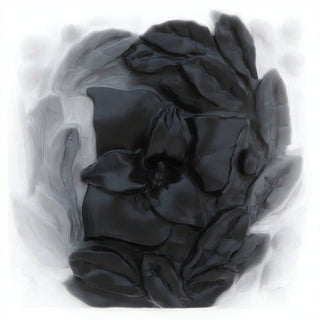 Carnation Remnant Wall Plaque - 12-inch — Flat Black finish