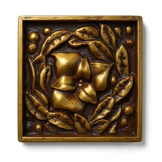 Carnation Remnant with Frame Wall Plaque - 15.75-inch — Bronze finish