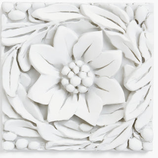 Daisy Remnant Wall Plaque - 12-inch — Flat White finish