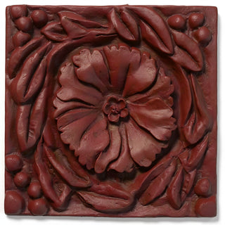 Rosette Wall Panel Wall Plaque - 12-inch — Rust finish