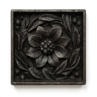 Daisy Remnant with Frame Wall Plaque - 15.75-inch — Iron finish