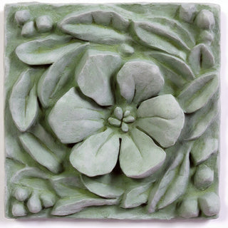 Morning Glory Remnant Wall Plaque - 12-inch — Mossy Green finish