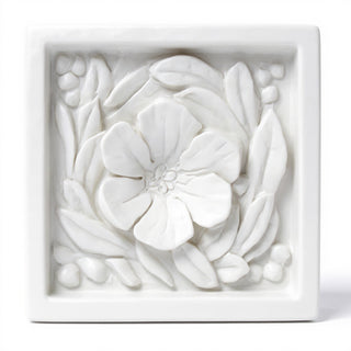 Morning Glory Remnant Wall Plaque - 15.75-inch — Flat White finish
