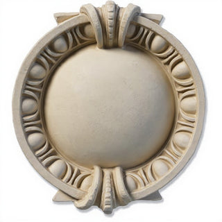 Round Dart & Egg Remnant Wall Plaque - 13-inch — Museum Terracotta finish