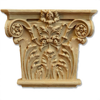 Corinthian Facade Wall Piece — Dusted Sand finish