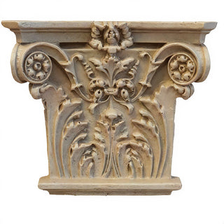 Corinthian Facade Wall Piece — Museum Terracotta finish