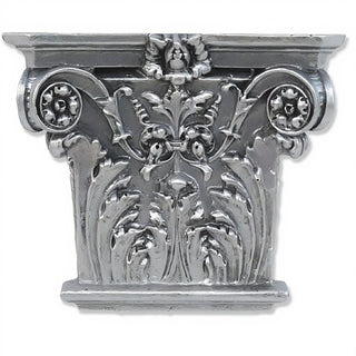 Corinthian Facade Wall Piece — Silver finish