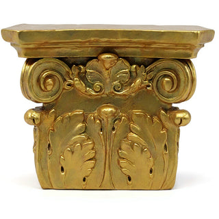 Pilaster Top Wall Piece — Antique Gold finish