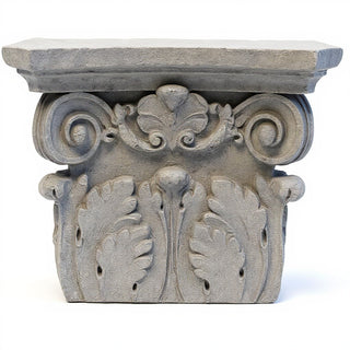 Pilaster Top Wall Piece — Antique Stone finish