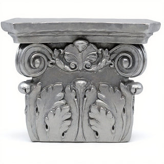 Pilaster Top Wall Piece — Antique Silver finish