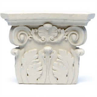 Pilaster Top Wall Piece — Antique White finish