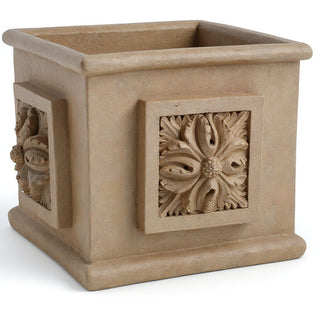 Carlo Square Planter — Gothic Stone finish