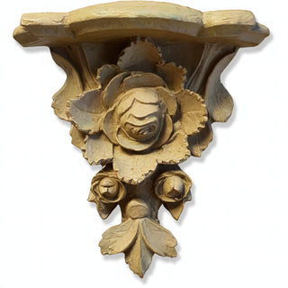 Rose Cluster Bracket Wall Bracket - 10-inch — Gothic Stone finish